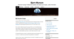 Desktop Screenshot of bjornmunson.com
